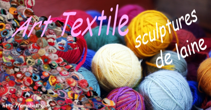 Art textile - tapis en sculptures de laine